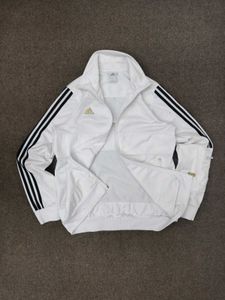 Adidas White Track Jacket