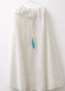 🩵Sky Blue Kurta with White Flared Skirt Set🤍