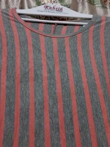elegant a line long t-shirt