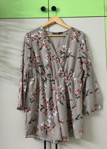 Floral Print Romper