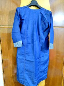 Blue Patterned Kurti