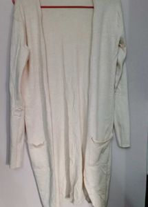 Beige Knit Cardigan