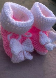 Handmade Crochet Baby Booties