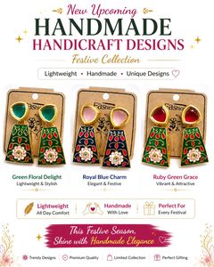 combo of 3 Handmade Festive Earrings
