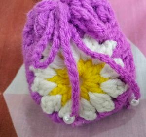Handmade Crochet Pouch Airpods/ Earpods Case