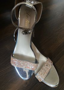 Sparkling Silver Heels