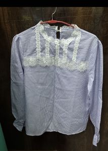 beautiful lace check top
