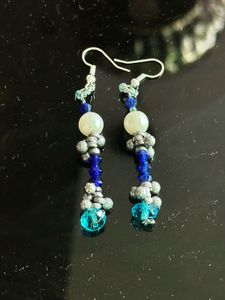 Y2K bollywood style earrings,Boho beaded set