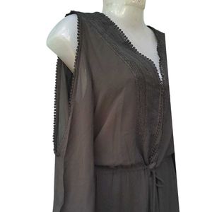 H&amp;M Chic Cold Shoulder Black Mini Dress