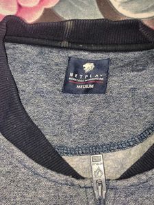 Men's Grey Bomber Jacket