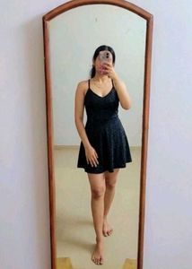 Sparkly Black Mini Dress