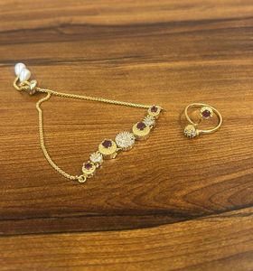 Gold-Tone Bracelet &amp; Ring Set- New