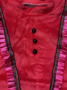 Unused Babygirl Chic Red Velvet Top