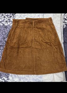 Corduroy A-line Skirt