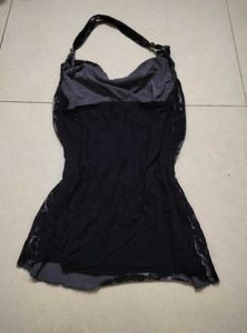 Velvet Halter Neck Top