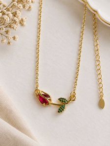 Elegant Rose Pendant Necklace
