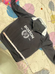 Boston Embroidered Quarter Zip Sweatshirt