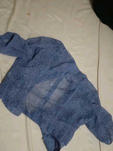 Blue Textured Blazer