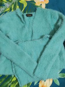 Soft Mint Green Knit Set