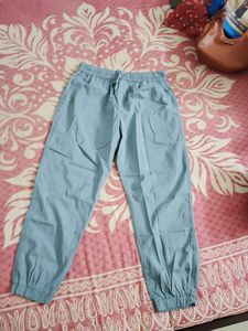 Light blue denim cargo pants(XXL)