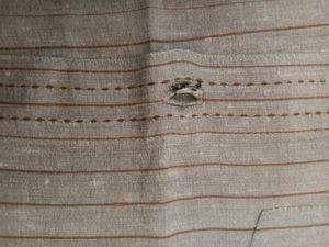XXL pure Linen Shirt For Men (42) Double C
