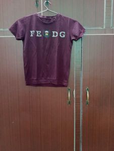 Maroon Graphic T-Shirt