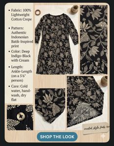 Batik Inspired Cotton Crepe Kurta