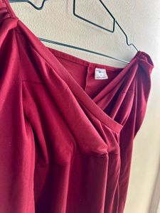 Gorgeous Burgundy Midi Dress