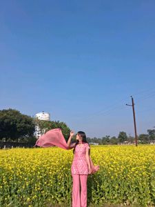 Beautiful Pink short kurti plazo set with dupatta