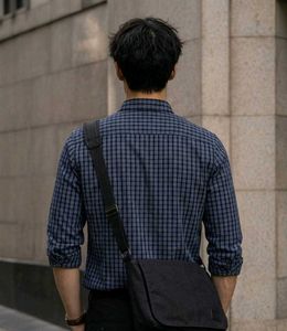 Men's Casual Plaid Long Sleeve Shirt