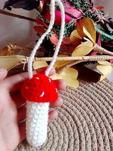 Mushroom Keychain Charm lipstick cover
