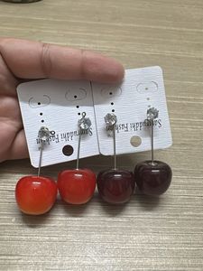 2 pairs Cherry Drop Earrings