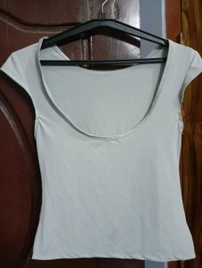 Basic Light Blue Short Sleeve Top