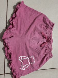 Cute Pink Teddy Bear Shorts