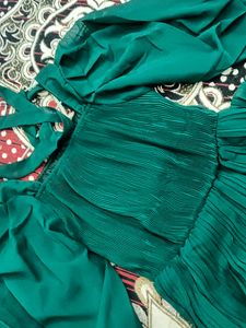Emerald Green Mini Dress
