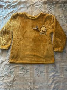 RAHUSY Fluffy Yellow Sleep Top