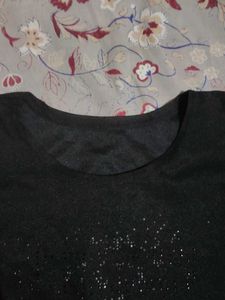 Black basic crop top