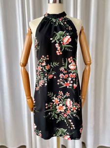 Floral Halter Mini Dress