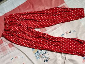 Red Printed Kurta Set