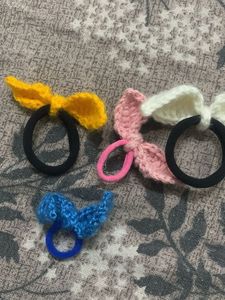 Cute Crochet Hair Ties (Set of 3)