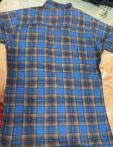 Men's Blue Plaid Flannel Shirt
