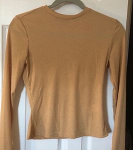 Zara Fitted Long Sleeve Top