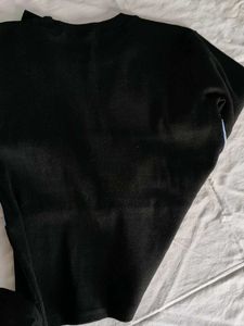 Black and Blue Striped Long Sleeve Top
