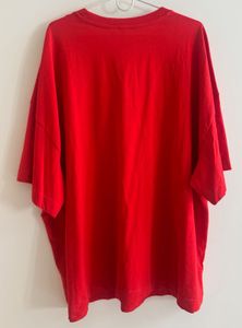 H&amp;M - Red Oversized T-Shirt