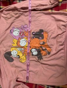 Pink Garfield Graphic Sweatshirt