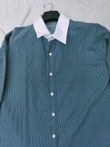 Classic Striped Button-Down Shirt