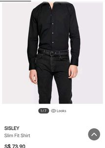 SISLEY Men's Check Shirt