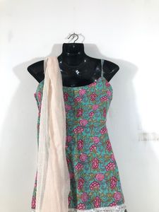 Multi Colour Printed Kurta Set(Women’s)