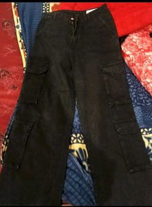 Grey Cargo Pants