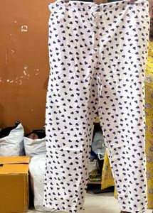 White Kurta with Navy Blue Hearts